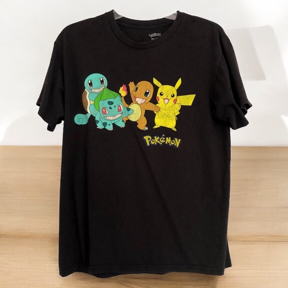 Pokemon Other - Pokemon T-Shirt Black Size Medium Short Sleeve